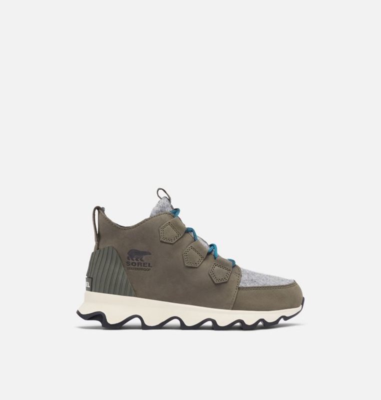 Womens Lace-Up Boots Deep Green - Sorel Kinetic™ Caribou Low - 948-AEZMLX